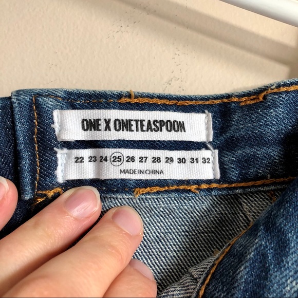 One x One Teaspoon High Waist Jean Skirt - Picture 5 of 10